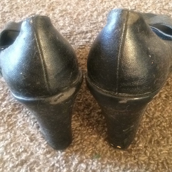 Peep toe Maryjane Wedges - Picture 6 of 6